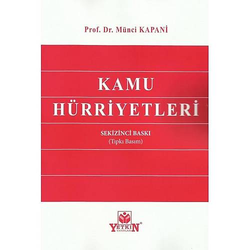 Yetkin Yaynevi Kamu Hrriyetleri Mnci Kapani