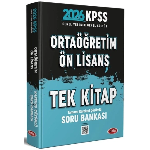 Data Yay�nlar� 2026 KPSS Lise Orta��retim �n Lisans Soru Bankas� Tek Kitap ��z�ml�