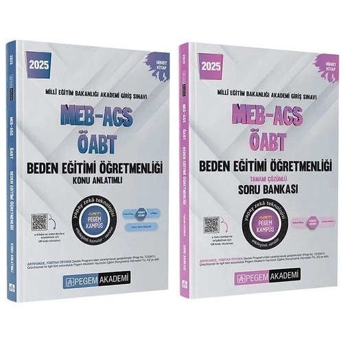 Pegem Yaynlar 2025 ABT MEB-AGS Beden Eitimi retmenlii Konu Anlatml + Soru Bankas 2 li Set