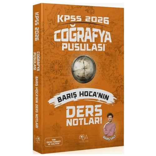CBA Yaynlar 2026 KPSS Corafya Pusulas Ders Notlar - Bar Salt CBA Yaynlar