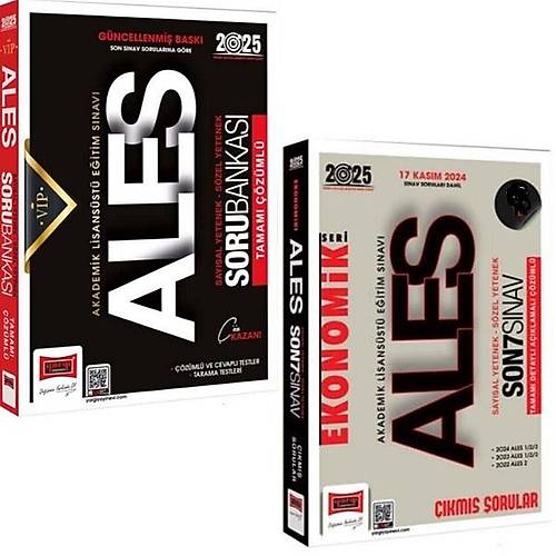 Yarg 2025 Ales Soru Bankas Tamam zml+Yarg 2025 Ales SON 7 Snav km Sorular (Kasm 2024 Dahil)(2Kitap)