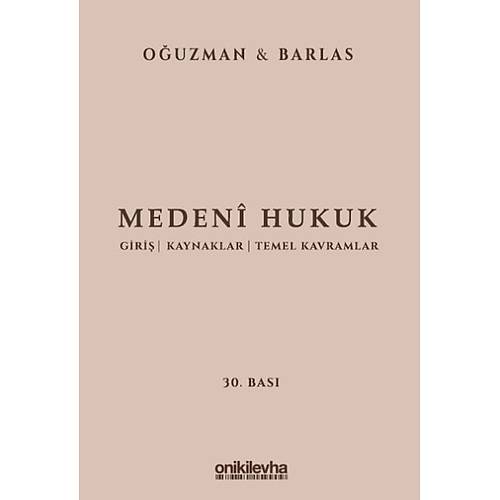 OnkiLevha Yaynclk Medeni Hukuk (Ciltli) (Kemal Ouzman-Nami Barlas)