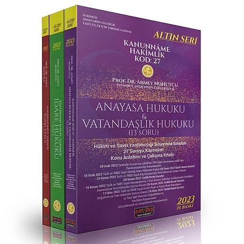 Sava Yaynevi 2023 Kanunname Hakimlik KOD:27 Konu Anlatm Sava Yaynevi
