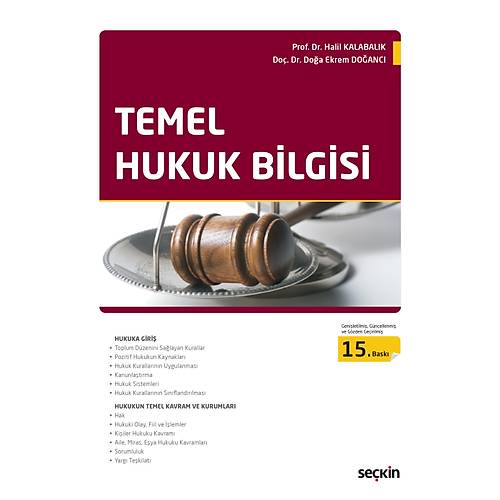 Se�kin Yay�nevi Temel Hukuk Bilgisi Halil Kalabal�k,Do�a Ekrem Do�anc�