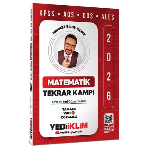 Yediiklim 2026 KPSS MEB-AGS DGS ALES Matematik Tekrar Kamp� Video ��z�ml� - Mehmet Bilge Y�ld�z Yediiklim Yay�nlar�