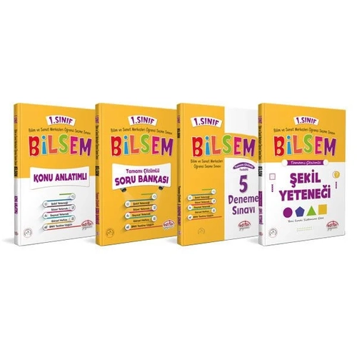 Edit�r Yay�nevi Kazand�ran 1. S�n�f Bilsem Haz�rl�k Haz�rl�k Full Set (4 Kitap)