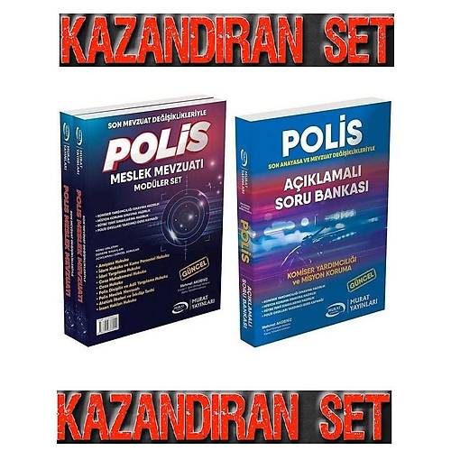 Murat Yaynlar 2023 POLS Komiser Yardmcl ve Misyon Koruma Konu Anlatml Set + Soru Bankas Set Mehmet Akdeniz Murat Yaynlar