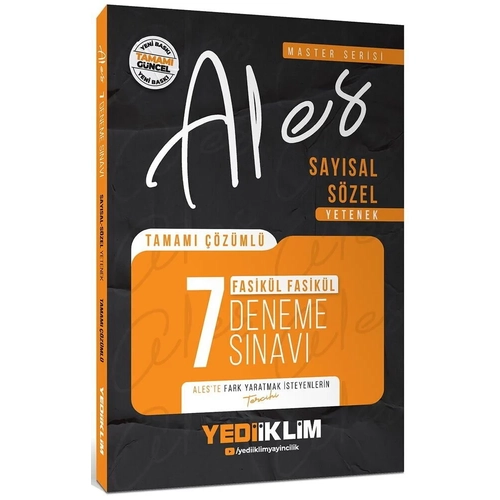 Yediiklim Yaynlar 2026 ALES MASTER 7 Deneme Fasikl zml