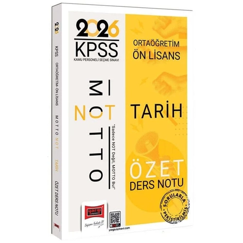 Yarg� 2026 KPSS Lise Orta��retim �n Lisans Tarih Motto �zet Ders Notu Yarg� Yay�nlar�
