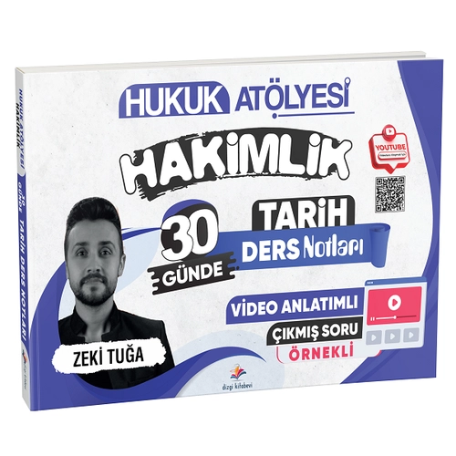 Dizgi Kitap Hukuk At�lyesi Hakimlik 30 G�nde Tarih Video Ders Notlar� - Zeki Tu�a Dizgi Kitap Yay�nlar�