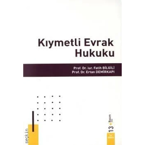 Dora Yaynlar Kymetli Evrak Hukuku (Ertan Demirkap-Fatih Bilgili)