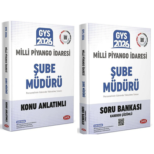 Data 2026 GYS Milli Piyango �daresi �ube M�d�r� Konu Anlat�ml� + Soru G�revde Y�kselme Data Yay�nlar�