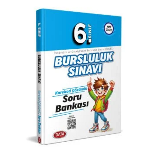 Data Yay�nlar� 2025-2026 6. S�n�f Bursluluk S�nav� Soru Bankas� - Karekod ��z�ml�-Bask� Y�l� 2025