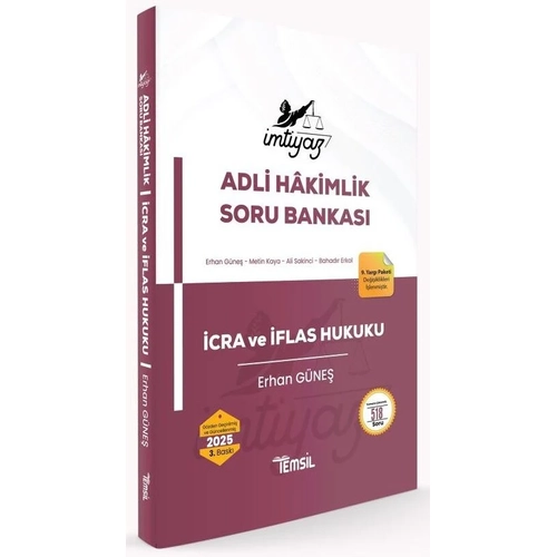 Temsil 2025 MTYAZ Adli Hakimlik cra ve flas Hukuku Soru Bankas - Erhan Gne