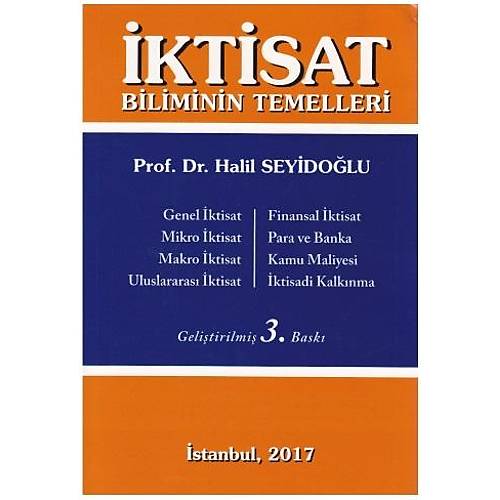 Gzem Can Yaynlar ktisat Biliminin Temelleri (Halil Seyidolu)