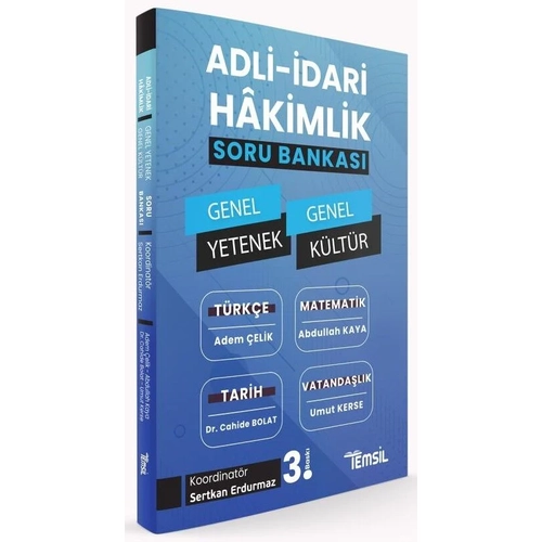 Temsil Adli �dari Hakimlik Genel Yetenek Genel K�lt�r Soru Bankas� 3. Bask� Temsil Kitap Yay�nlar�