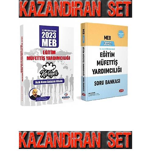 Kurul Yaynlar 2023 MEB Eitim Mfetti Yardmcl Hzl Konu Anlatm Kitab&Data Yaynar 2023 MEB Eitim Mfetti Yardmcl Soru Bankas