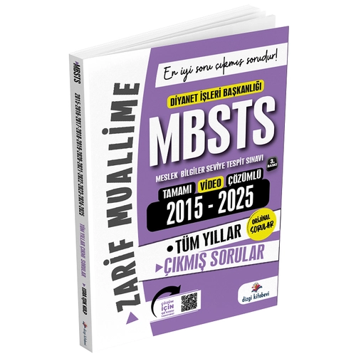 Dizgi Kitap 2026 MBSTS ��km�� Sorular 2015-2025 T�m Y�llar ��z�ml� - Zarif Muallime