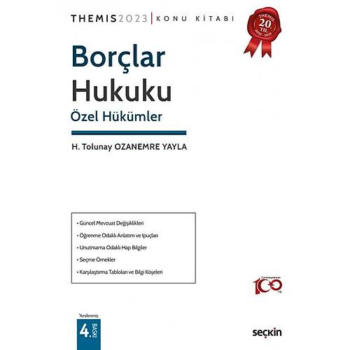 THEMIS 2023 Borlar Hukuku zel Hkmler Konu Kitab-Tolunay Ozanemre Yayla