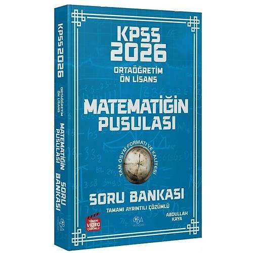 CBA Yay�nlar� 2026 KPSS Lise Orta��retim �n Lisans Matematik Matemati�in Pusulas� Soru Bankas� ��z�ml� - Burak Almasulu CBA Yay�nlar�