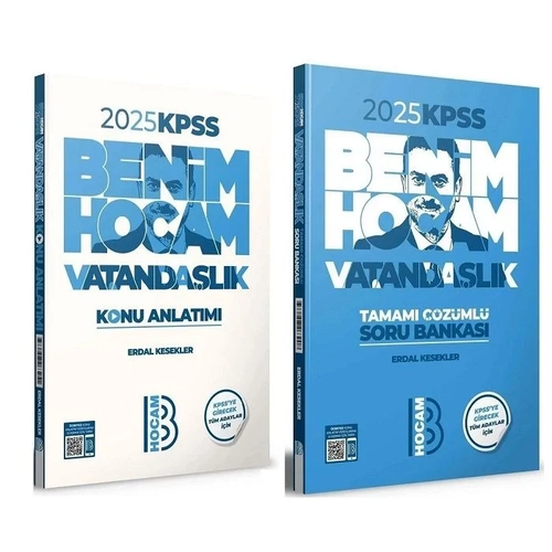 Benim Hocam 2025 KPSS Vatandalk Konu Anlatm + Soru Bankas 2 li Set - Erdal Kesekler