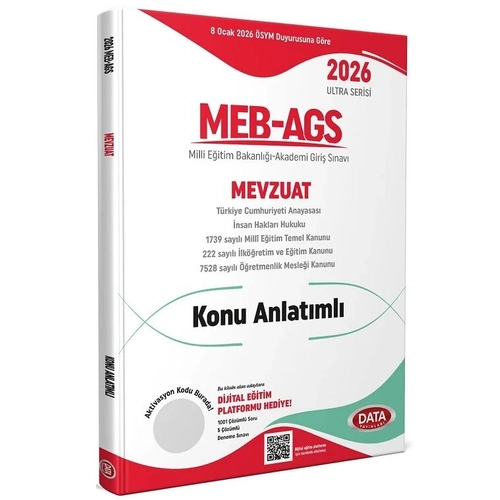 Data 2026 MEB-AGS Mevzuat Soru Bankas� ��z�ml� Ultra Serisi Data Yay�nlar�