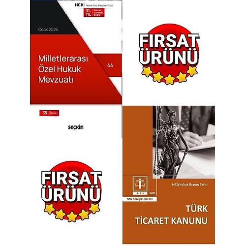 Se�kin Yay�nevi Milletleraras� �zel Hukuk Mevzuat� 2025+Tercih Yay�nc�l�k T�rk Ticaret Kanunu 2025(2Li Kanun Metni Cep Boy)