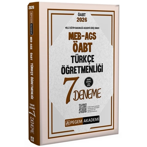 Pegem 2026 ABT MEB-AGS Trke retmenlii 7 Deneme zml Pegem Akademi Yaynlar