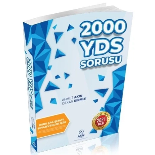 Ak�n Dil 2000 YDS Sorusu Ders �al��may� Sevmeyenler i�in Ahmet Ak�n, �zkan K�rm�z� Ak�n Dil E�itim