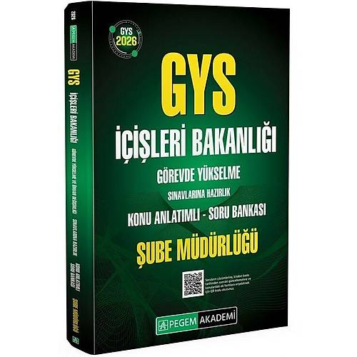 Pegem 2026 GYS ��i�leri Bakanl��� �ube M�d�rl��� Konu Anlat�ml� Soru Bankas� G�revde Y�kselme PegemAkademi Yay�nlar�