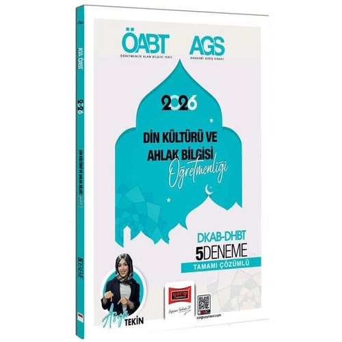 Yarg� 2026 �ABT DKAB MEB-AGS DHBT Din K�lt�r� ve Ahlak Bilgisi ��retmenli�i 5 Deneme ��z�ml� - Asya Tekin Yarg� Yay�nlar�