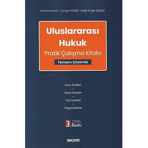 Sekin Yaynevi Uluslararas Hukuk Pratik alma Kitab Tamam zml