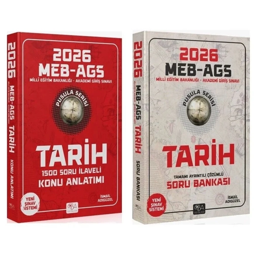 CBA Yay�nlar� 2026 MEB-AGS Tarihin Pusulas� Konu Anlat�m� + Soru Bankas� 2 li Set - �smail Ad�g�zel CBA Yay�nlar�