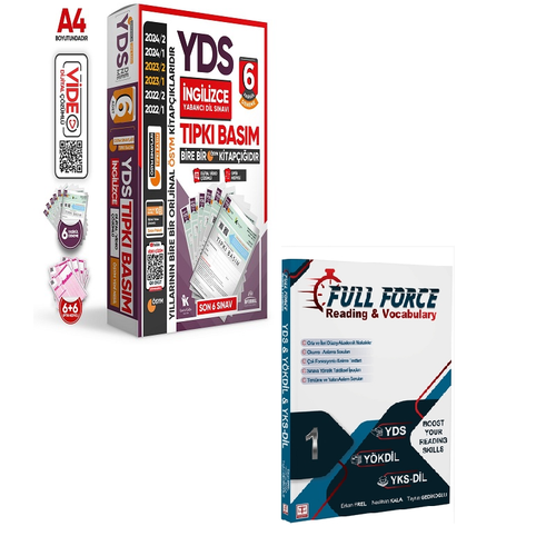 �nformal Yay�nlar� Yds �ngilizce Son 6 S�nav ��km�� Sorular+Tercih Yay�nlar� Full Force Reading&Vocabulary Soru Bankas� Seti(2Kitap)