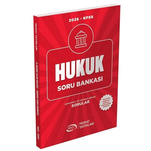 Murat 2026 KPSS A Grubu Hukuk Soru Bankas� ��z�ml� Murat Yay�nlar�