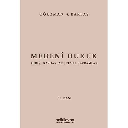 On �ki Levha Yay�nc�l�k Medeni Hukuk Kemal O�uzman,Nami Barlas