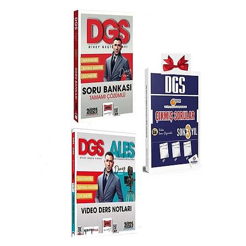 Yarg Yaynlar 2025 DGS Tamam zml Soru Bankas ve Video Ders Notlar Seti + DGS 3 Yl km