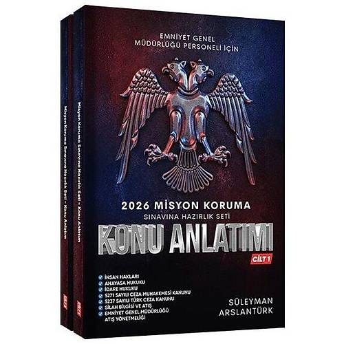 S�leyman Arslant�rk 2026 Misyon Koruma Konu Anlat�m� Seti 2 Cilt S�leyman Arslant�rk