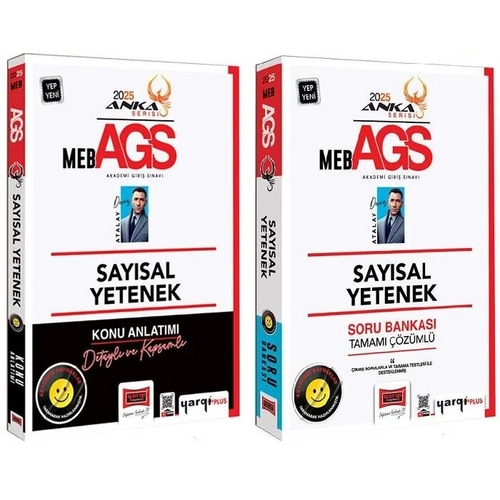 Yarg Yaynlar 2025 MEB-AGS Saysal Yetenek Konu Anlatm + Soru Bankas 2 li Set - Deniz Atalay