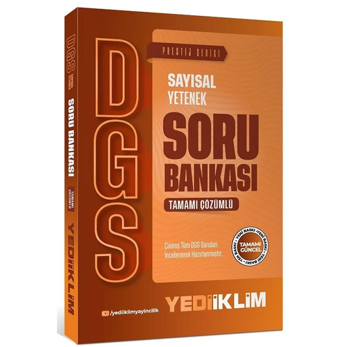 Yediiklim 2027 DGS Prestij Say�sal Yetenek Soru Bankas� ��z�ml� Yediiklim Yay�nlar�