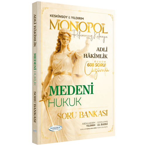 Monopol Yay�nlar� 2026 Adli Hakimlik Medeni Hukuk Soru Bankas� ��z�ml� �mer Keskinsoy