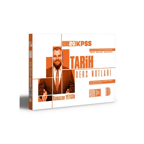 Benim Hocam Yay�nlar� 2026 KPSS Tarih Ders Notlar� (Ramazan Yetkin) Ramazan Yetkin