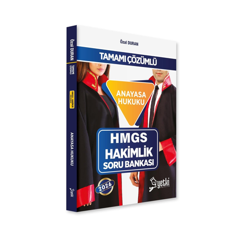 Yetki Yay�nlar� 2026 HMGS Hakimlik Anayasa Hukuku Soru Bankas� (�zal Duran)