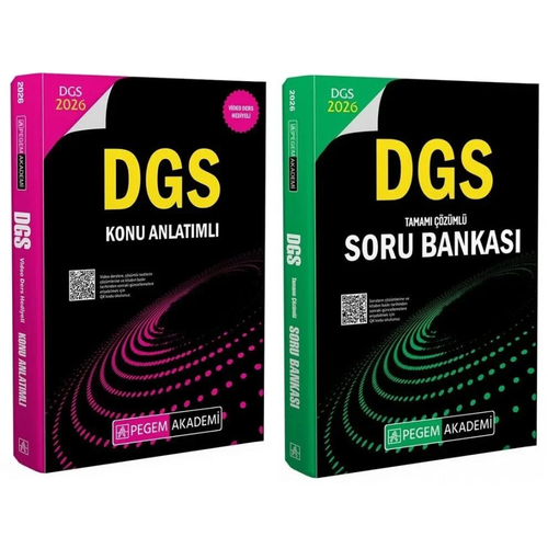 Pegem 2026 DGS Konu + Soru 2 li Set Pegem Akademi Yay�nlar�