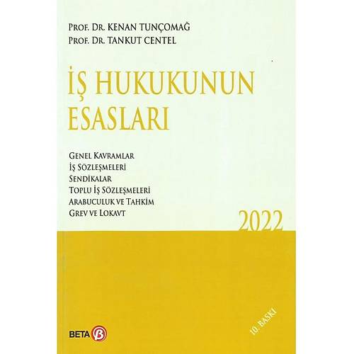 Beta Yaynevi  Hukukunun Esaslar Kenan Tunoma Tankut Centel