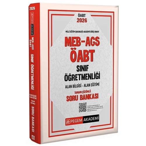 Pegem 2026 �ABT MEB-AGS S�n�f ��retmenli�i Soru Bankas� ��z�ml� Pegem Akademi Yay�nlar�