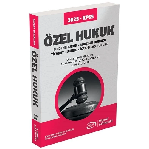 Murat 2025 KPSS A Grubu zel Hukuk Konu Anlatml