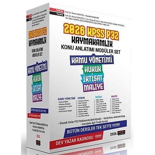 Sava� 2026 KPSS A Grubu P32 Kaymakaml�k Konu Anlat�ml� Mod�ler Set - Ahmet Nohut�u Sava� Yay�nlar�