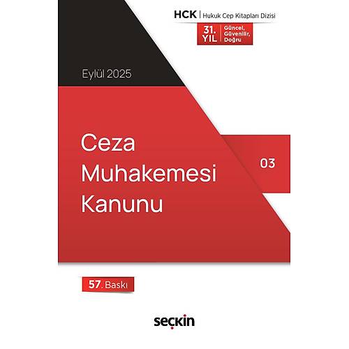 Se�kin Yay�nc�l�k Ceza Muhakemesi Kanunu (Cep Kitab�) Se�kin Yay�nc�l�k 57. Bask�,� Eyl�l 2025
