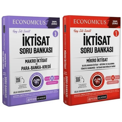 Pegem 2025 KPSS A Grubu Economicus ktisat Soru Bankas Cilt 1+2 Set